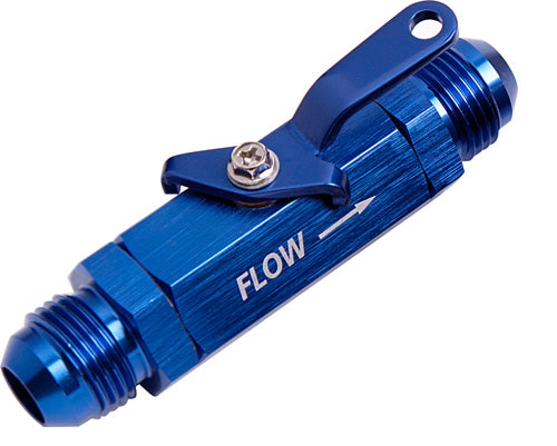 AF1000-08 - SHUT OFF VALVE -8AN BLUE