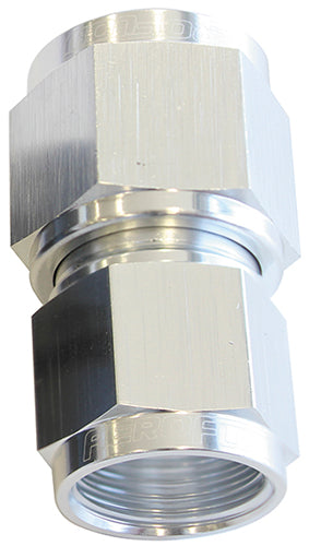 AF131-10-12S - SWIVEL COUPLER REDUCER -12AN TO -10AN SILVER FEMALE COUPLER