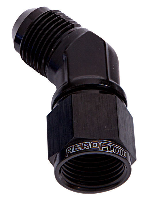 AF142-16BLK - 45 DEG FEMALE - MALE -16AN BLACK SWIVEL NUT