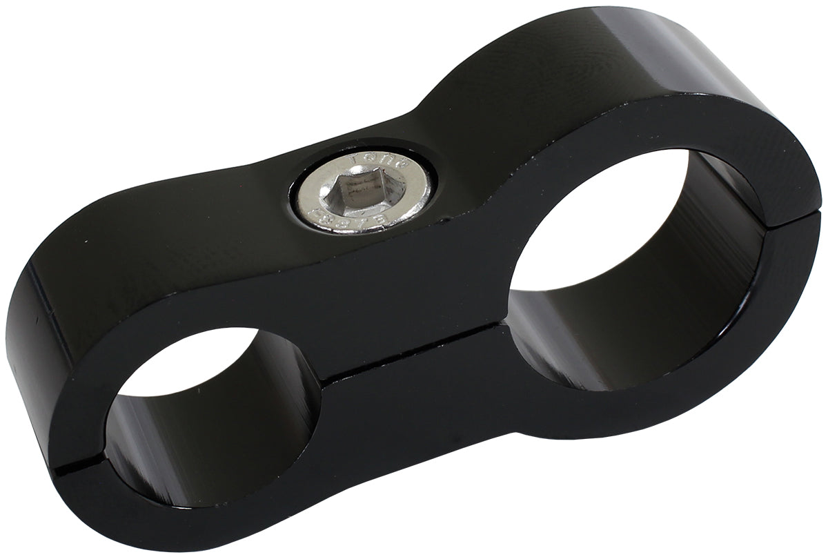 AF156-09-12BLK - STEPPED BILLET DUAL HOSE SEPARATORS -6 & -10 BRAID