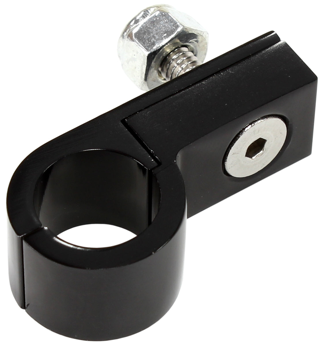 AF157-10BLK - BILLET P STYLE CLAMP -8 HOSE BLACK 16MM ID OR 5/8" ID