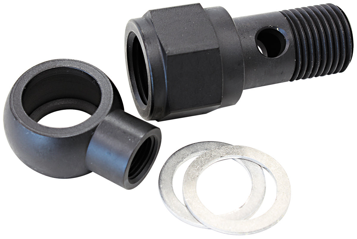 AF166-05-02-ST - LS CHEVY OIL PRESSURE ADAPTER ALLOWS 1/8" NPT AUX PORT STEEL
