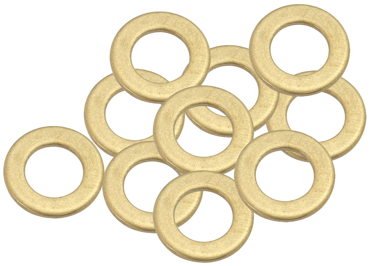 AF181-08 - BRASS CRUSH WASHER METRIC M8 8MM ID SUITS M8 THREAD 10 PACK