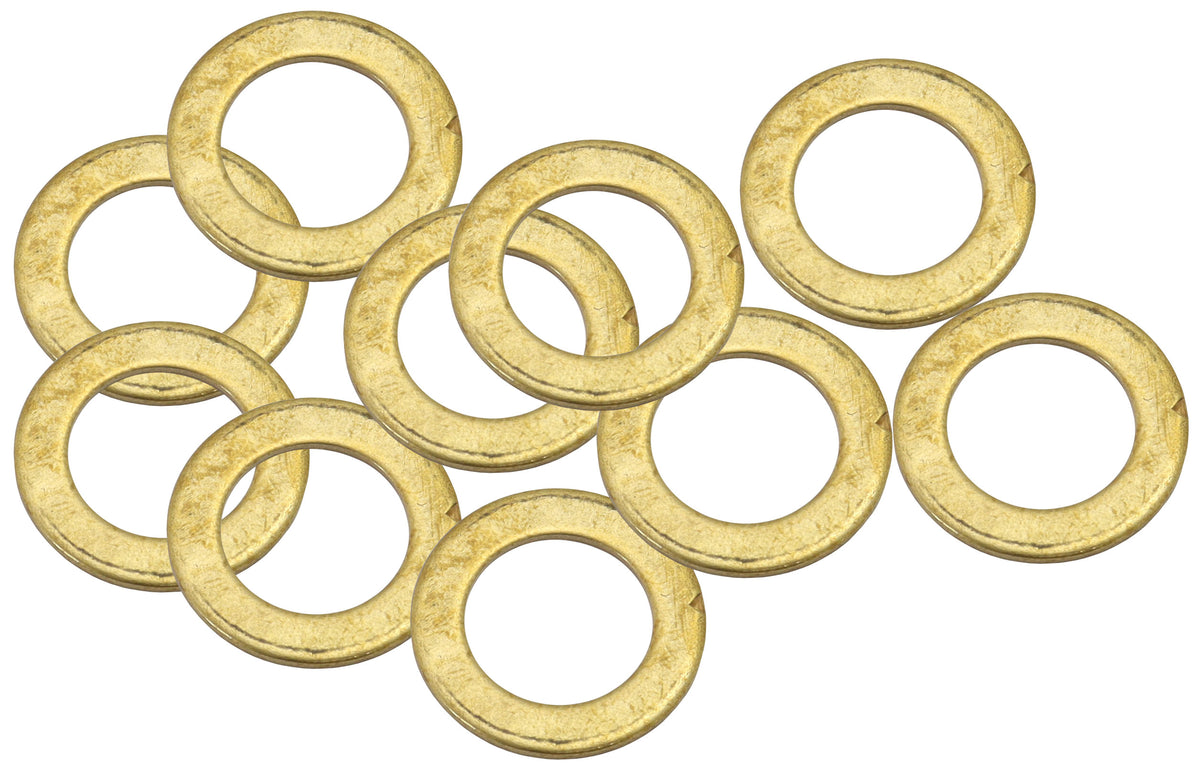 AF181-10 - BRASS CRUSH WASHER METRIC M10 10MM ID SUIT M10 THREAD 10 PAC