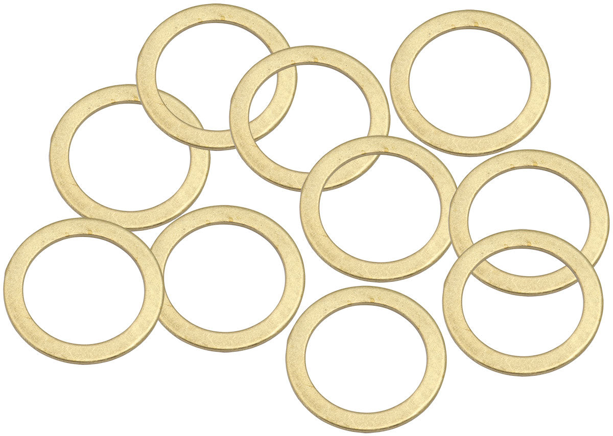 AF181-20 - BRASS CRUSH WASHER METRIC M20 20MM ID SUIT M20 THREAD 10 PAC