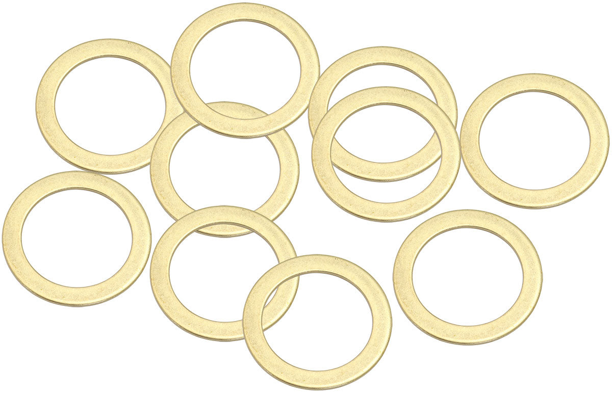 AF181-22 - BRASS CRUSH WASHER METRIC M22 22MM ID SUIT M22 THREAD 10 PAC