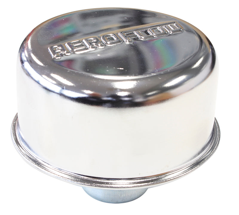 AF1821-7000 - Chrome valve cover breather Push in style, no spout w/logo