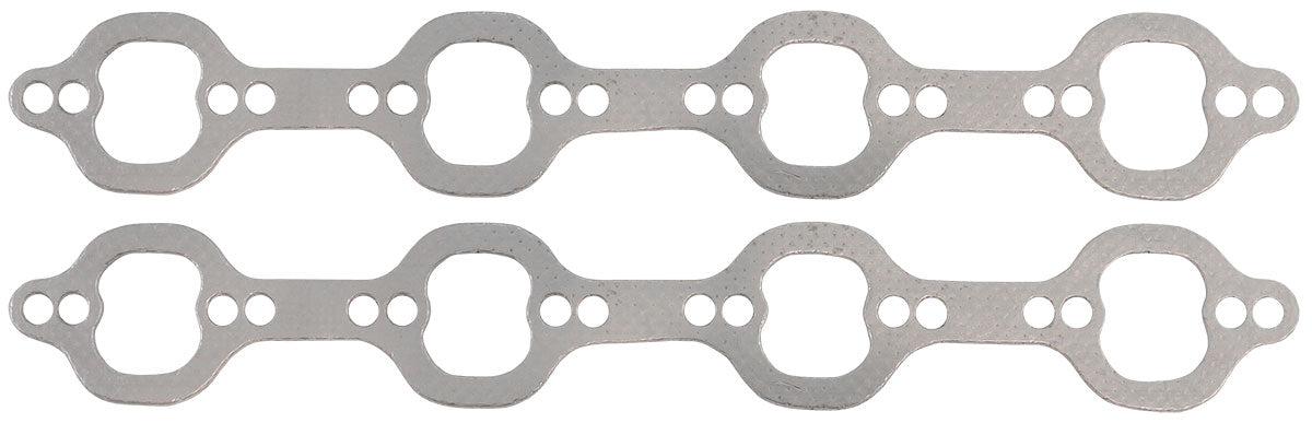 AF1854-1512-2 - SBF EXHAUST GASKET 1.39 x 1.62STEEL SMALL BLOCK FORD DART 302 351 PAIR - AF 1856-1512-2