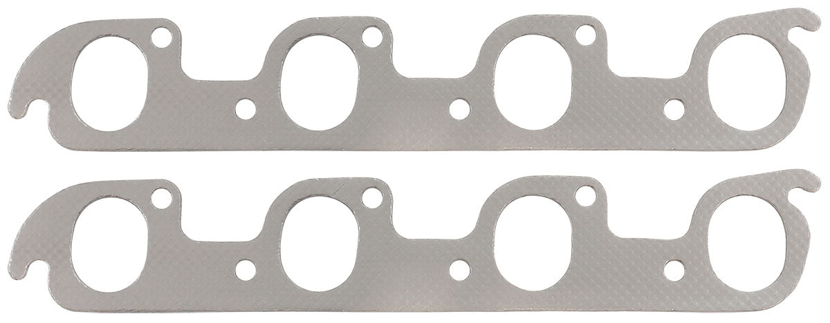 AF1854-1812 - FORD CLEVELAND 2V EXHAUST 1.60 x 1.99 GASKET STEEL 351C PAIR Aeroflow - AF 1856-1812
