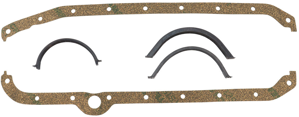 AF1856-1207-1 - SBC OIL PAN GASKET CORK R/H DIPSTICK SMALL BLOCK CHEV 350 Aeroflow - AF 1854-1207-1