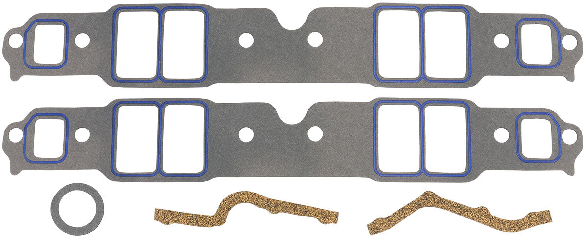 AF1857-1214-1 - SBC INTAKE GASKETS 1.30 x 2.16ENDURASEAL SMALL BLOCK CHEV 350 PAIR Aeroflow - AF 1857-12