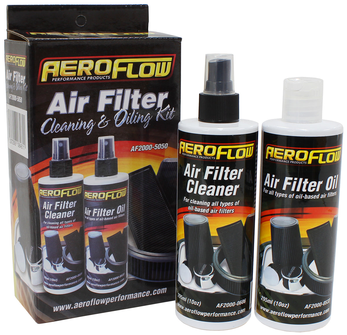 AF2000-5050 - AEROFLOW AIR FILTER CLEANING RECHARGER KIT OIL SERVICE 296m