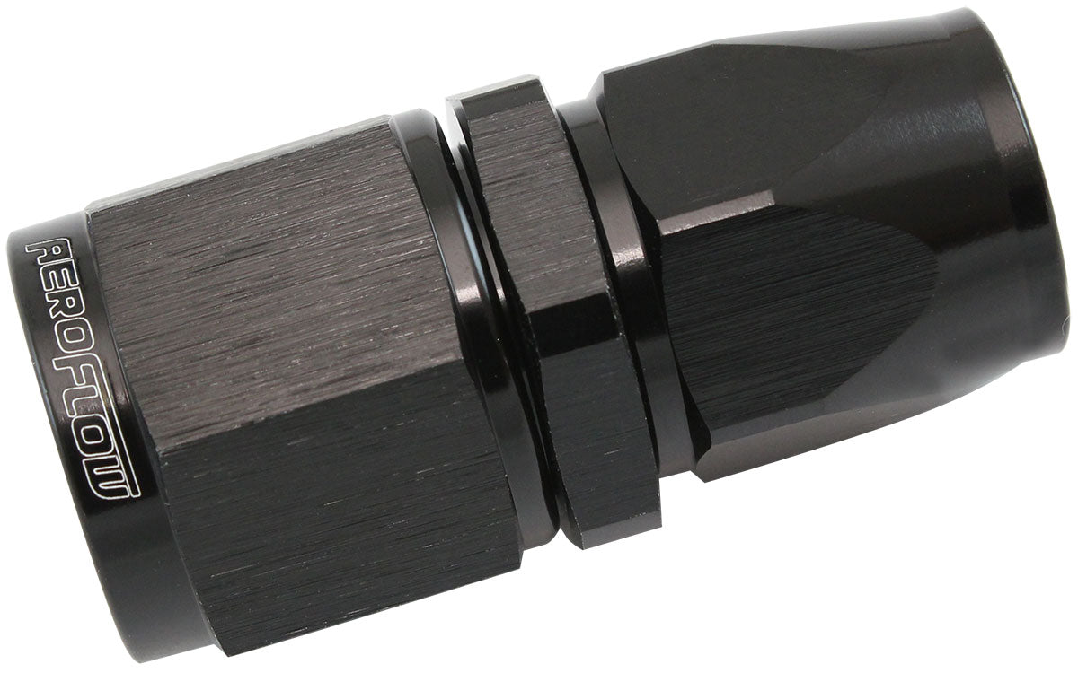 AF201-06-08DBLK - STEPPED STRAIGHT END -6 HOSE TO -8AN REDUCER HOSE END BLACKTEFLON AF 201-06-08DBLK