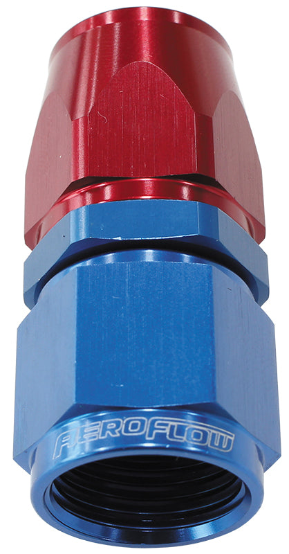 AF201-10D - ALLOY STRAIGHT HOSE END -10AN BLUE SWIVEL NUT SUIT TEFLON