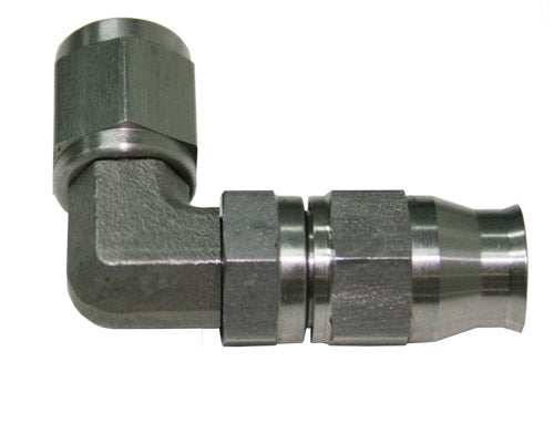 AF203-04-03 - SS 90 DEG HOSE END -4AN B-NUT TO -3 TEFLON HOSE