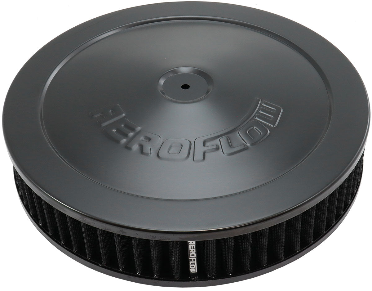 AF2251-1170 - 11" X 2-1/8" AIR CLEANER ASSY5-1/8" FLAT BASE BLACK, COTTON