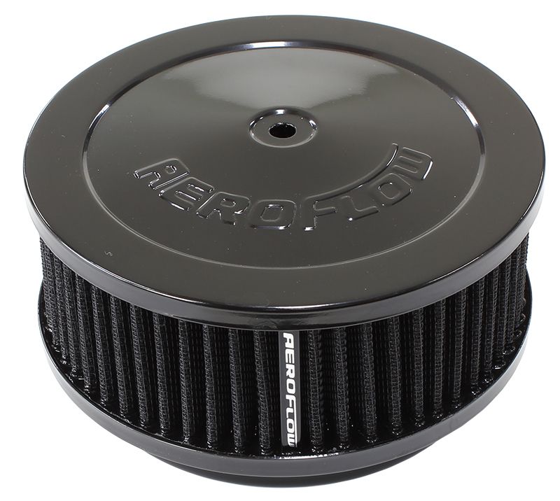 AF2251-1331 - Black Air Filter Assembly 6-3/8" x 2-1/2", 5-1/8" neck, black washable cotton element