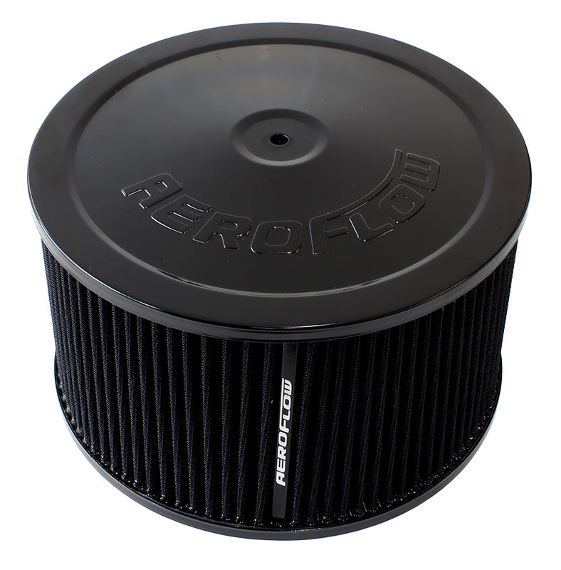 AF2251-1366 - 9" X 5" AIR CLEANER ASSEMBLY7-5/16" FLAT BASE BLACK COTTON