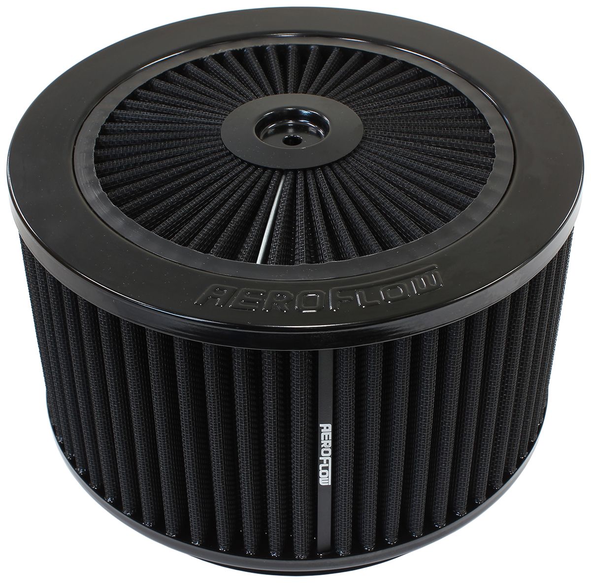 AF2251-3155 - Black Full Flow Air Filter Assembly 9" x 5", 7-5/16" neck,Flat Base with black washable cotton element