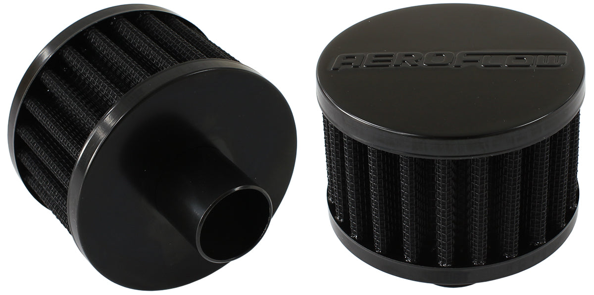 AF2271-1170 - 1" PUSH IN BREATHER FILTER 3" O.D,2" H, BLACK TOP