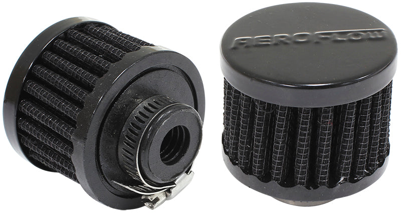 AF2271-1330 - 1/2" UNIV CLAMP ON FILTER 2" O.D,1-1/2" H,BLACK TOP