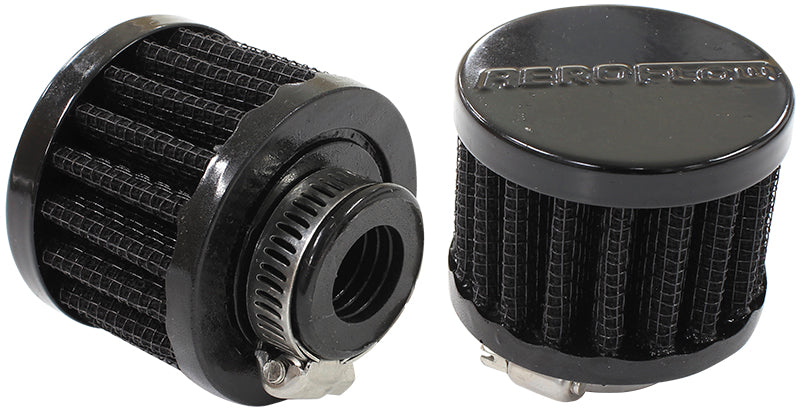 AF2271-1340 - 5/8" UNIV CLAMP ON FILTER 2" O.D,1-1/2" H,BLACK TOP