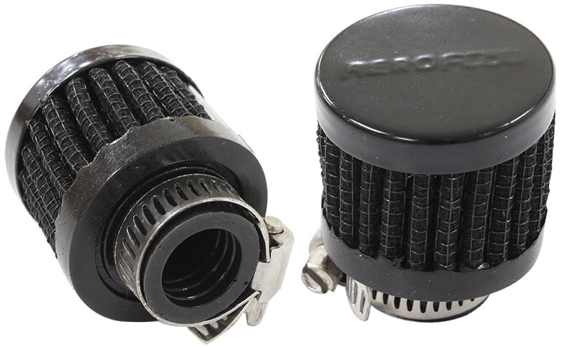 AF2271-2480 - 9/16" UNIV CLAMP ON FILTER 1-3/8" O.D,1-1/8" H,BLACK TOP