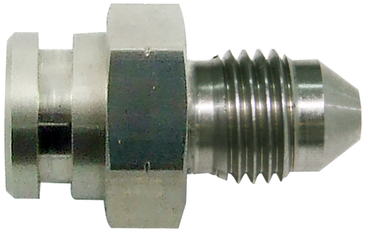 AF271-03 - FEMALE INVERTED FLARE 17MM HEXRETAIN CLIP RECES 7/16X24 -3AN