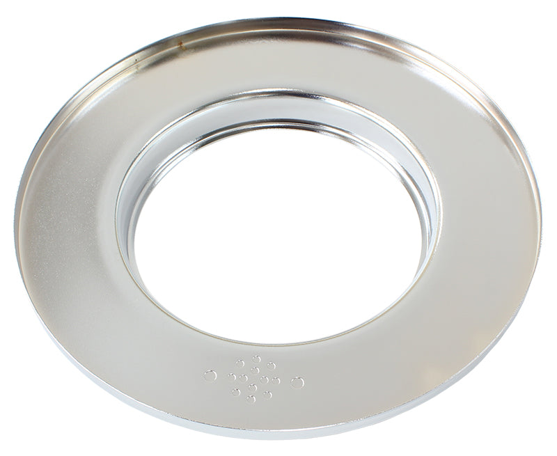 AF2851-0900 - 9" AIR CLEANER BASE ONLY FLAT BASE CHROME, 5-1/8" ID