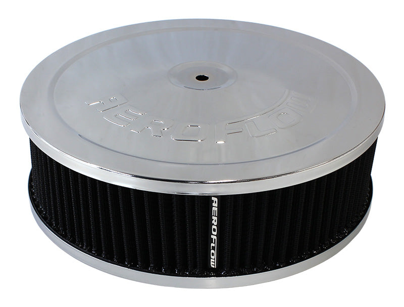 AF2851-1120 - 9" X 2-3/4" AIR CLEANER ASSY5-1/8" NECK, CHROME, COTTON