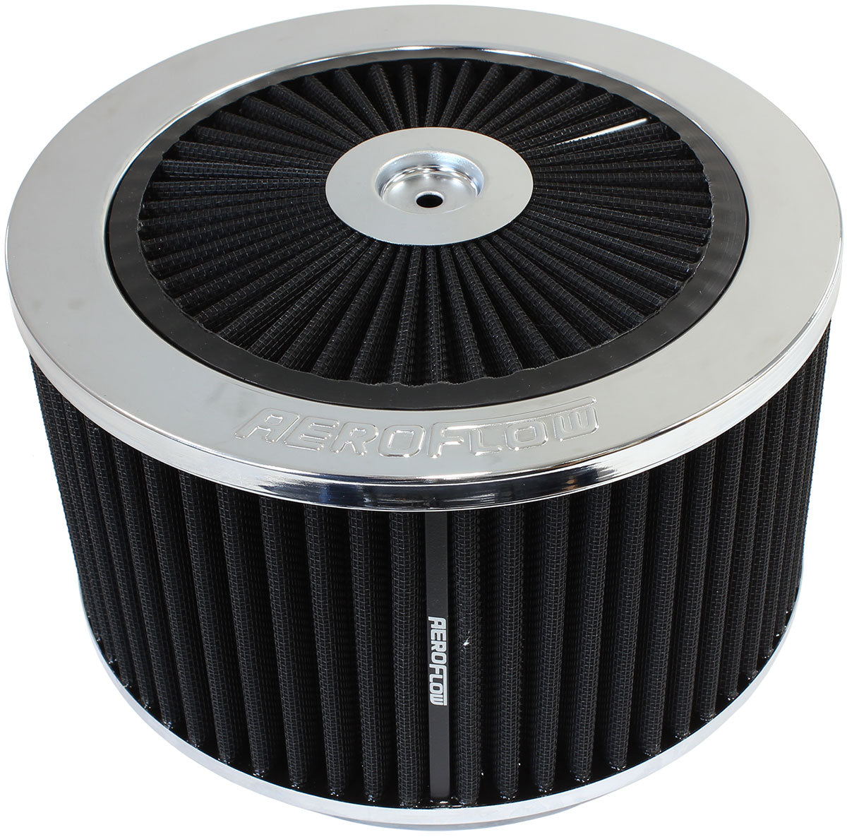 AF2851-1375 - 9" X 5" FULL FLOW AIR CLEANERASSEMBLY 5-1/8" CHROME COTTON