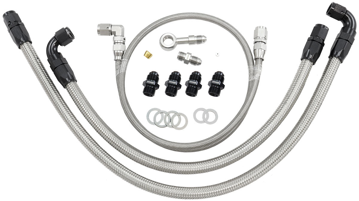 AF30-1002 - SR20 S14 TURBO / WATER LINE & OIL FEED KIT. SUIT S14 & S15 -4AN Aeroflow - AF 30-1002