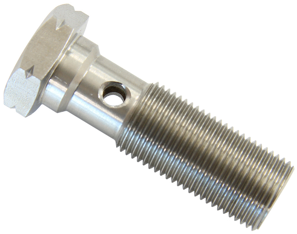 AF300-03L - BANJO BOLT -3AN 3/8" x 24UNF STAINLESS 25MM LONG