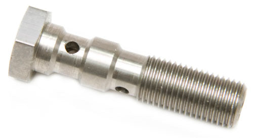 AF305-03L - DOUBLE BANJO BOLT 3/8 X24 STAINLESS 40MM LONG