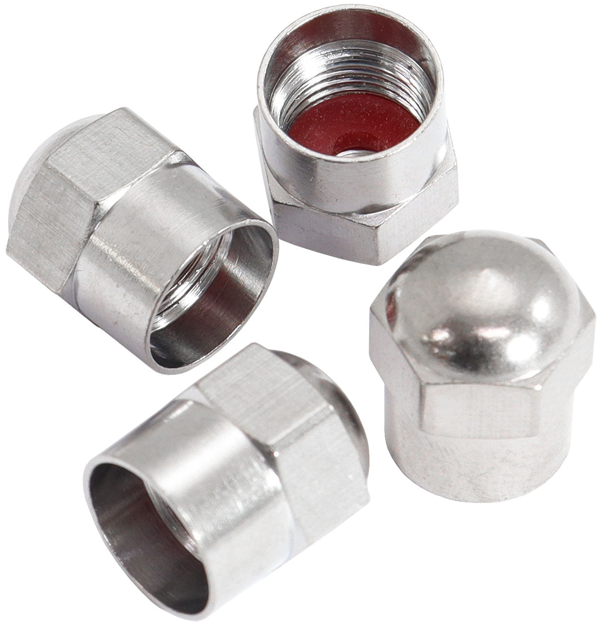 AF3060-0018 - REPLACEMENT VALVE CAPS FOR ALL VALVE STEM CHROME 4 PACK