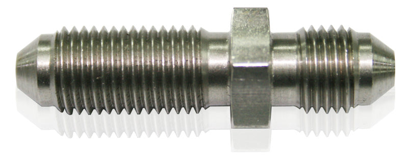 AF320-03 - SSTEEL -3AN BULKHEAD STRAIGHT STAINLESS NUT SEPERATE