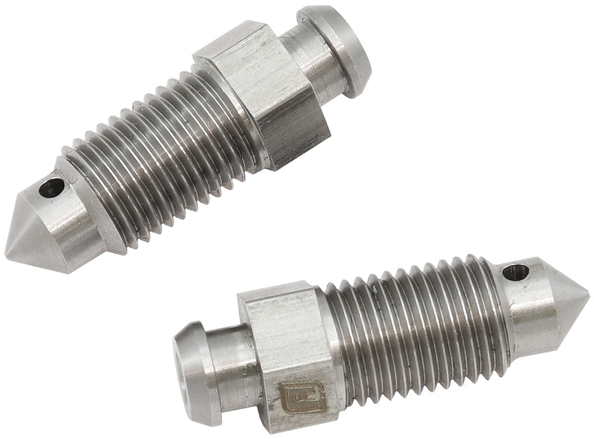 AF333-03 - BLEED NIPPLE 3/8-24 PAIR STAINLESS BRAKE BLEEDER