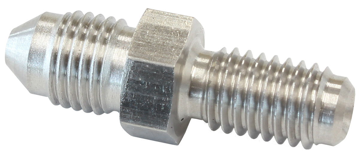 AF339-03 - Male -3AN to M8 x 1.25 thread dual seat adapter