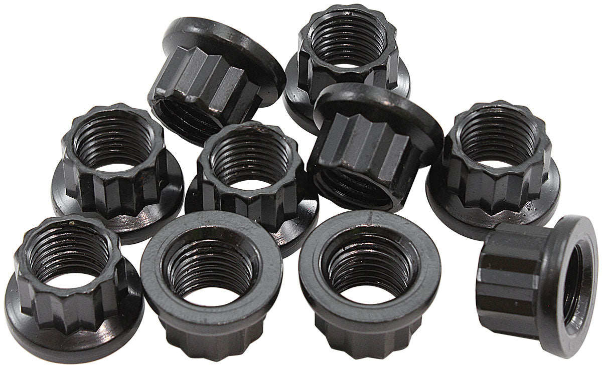 AF34-30-0010 - 7/16" UNF NUT .720" HEAD 1/2" 10 PACK 7/16"-20 12 POINT HEAD8740 Aeroflow - AF 34-30-0010