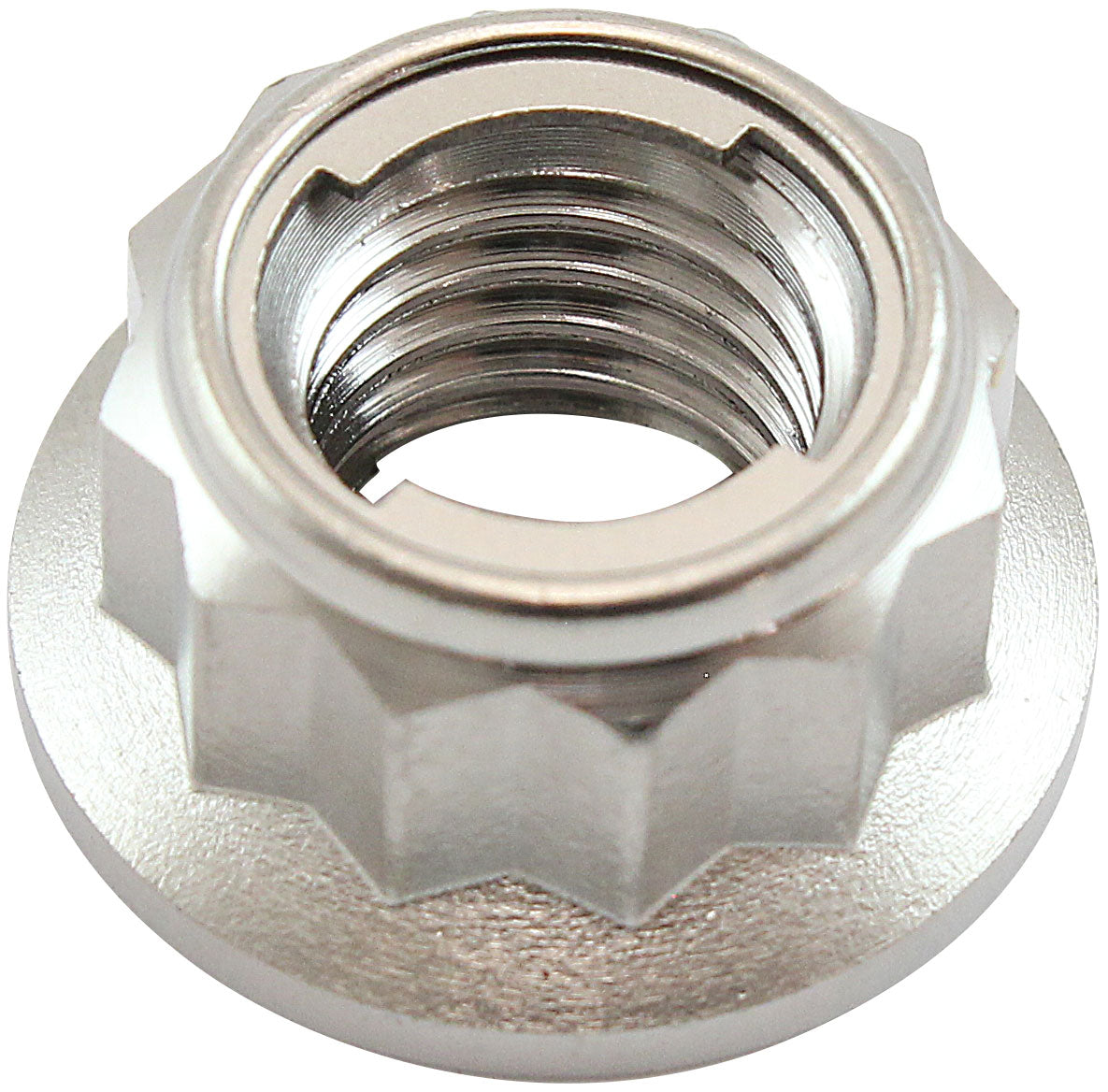 AF3502-0011 - M8x1.25mm TITANIUM LOCKING NUT12 POINT SINGLE M8 x 1.25