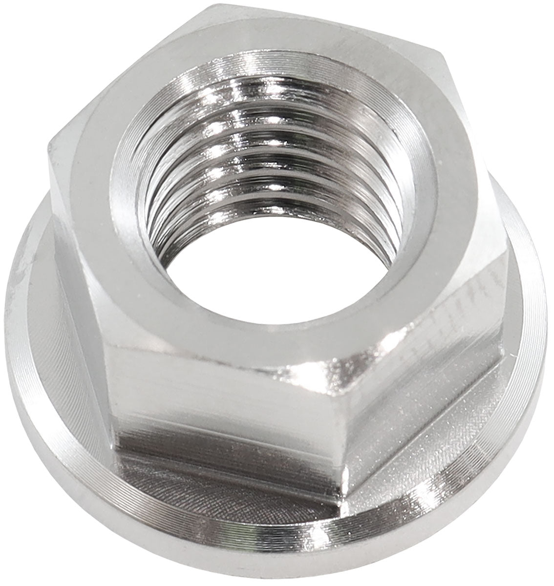AF3504-0020 - M10x1.50mm TITANIUM HEX NUT 6 POINT SINGLE M10 x 1.50