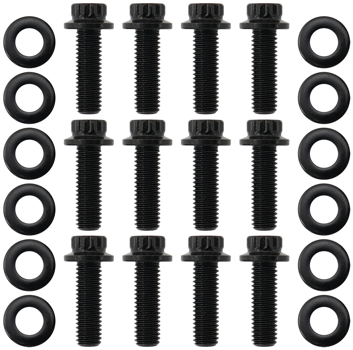 AF37-1012 - GM LS HEADER BOLTS STANDARD PACK 12 M8 0.984" UHL 25mm