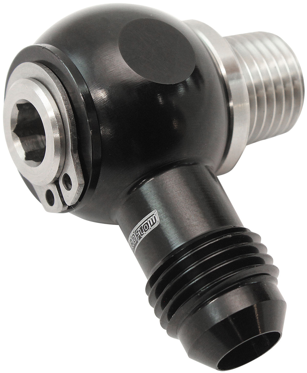 AF392-06-04 - 1/4" NPT BANJO KIT -6AN S/S BOLT ADAPTER BLACK ALLOY