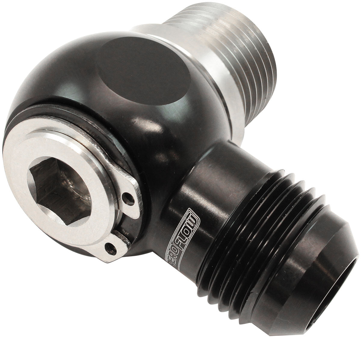 AF392-10-08 - 1/2" NPT BANJO KIT -10AN S/S BOLT ADAPTER BLACK ALLOY