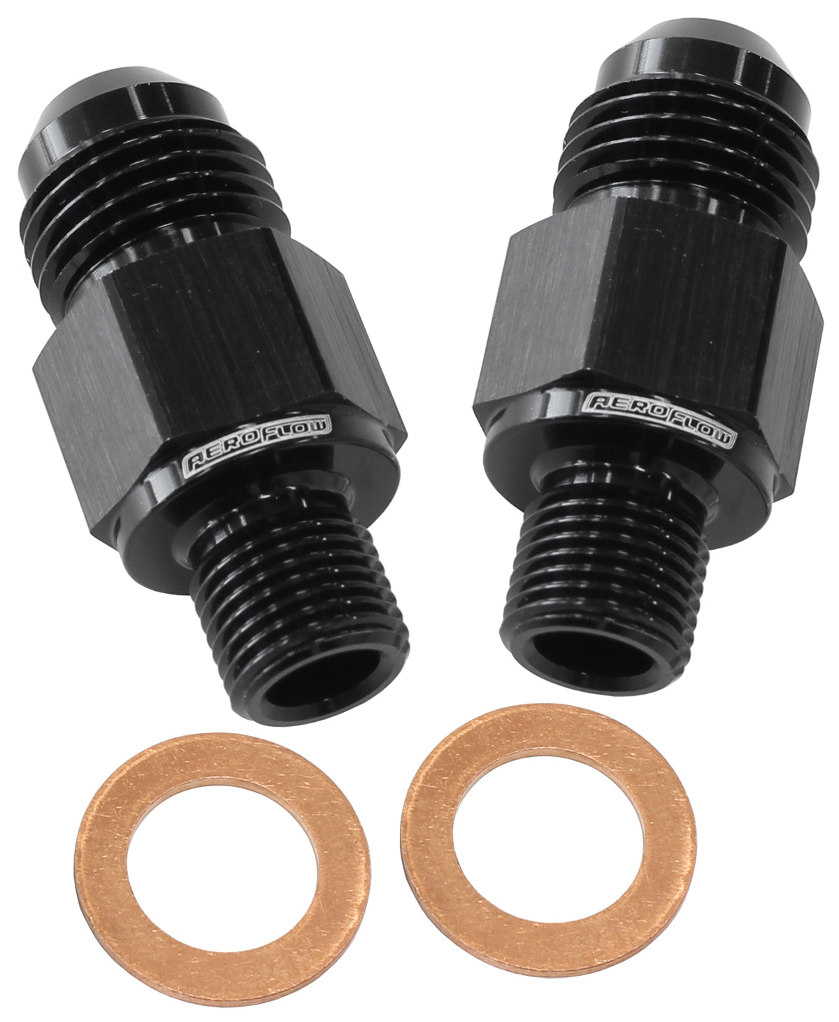 AF395-08BLK - C4 TRANS FITTINGS -8 x 1/8-27 BLACK 1/8-27" STRAIGHT NPSM