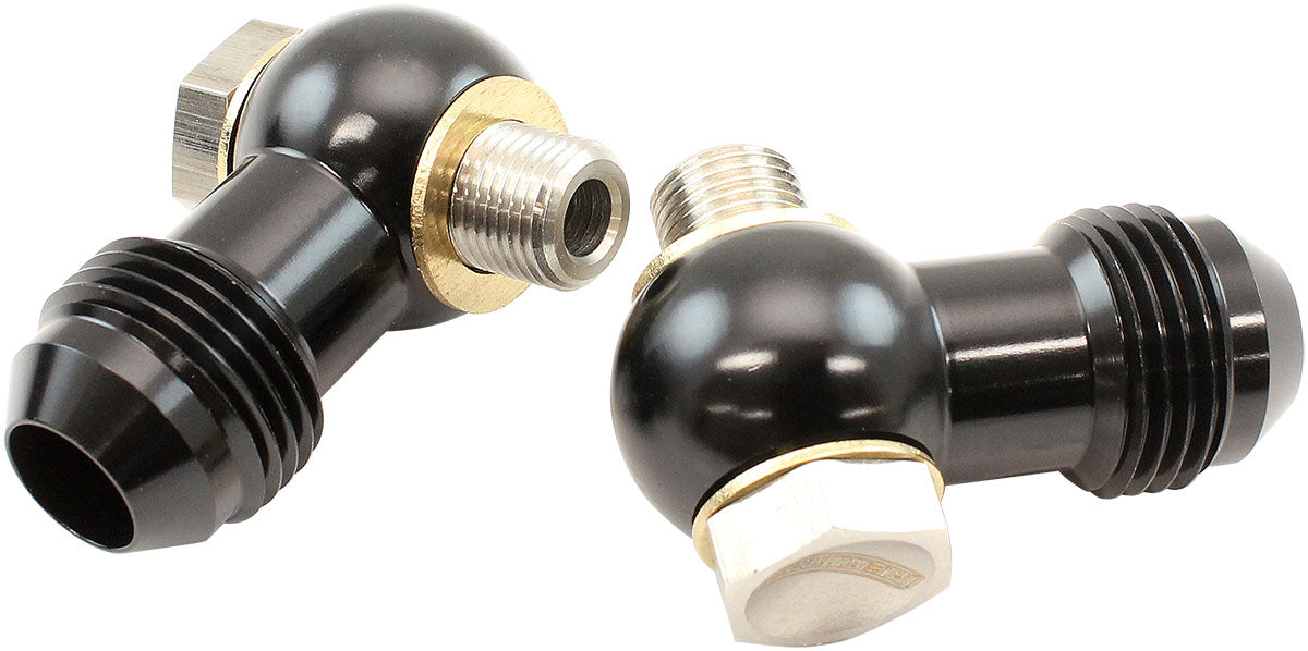 AF396-08 - 1/8" NPSM BANJO KIT -8AN S/S 1/8 C4 TRANS FITTING PAIR ALLOY Aeroflow - AF 396-08