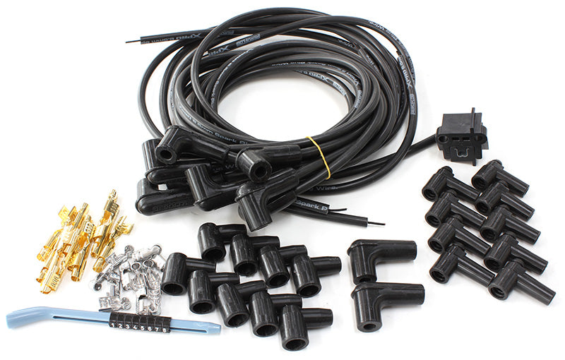 AF4030-31233 - Xpro Universal 8.5mm V8 Ignition Lead Set with 90° Spark Plug Boots - Black