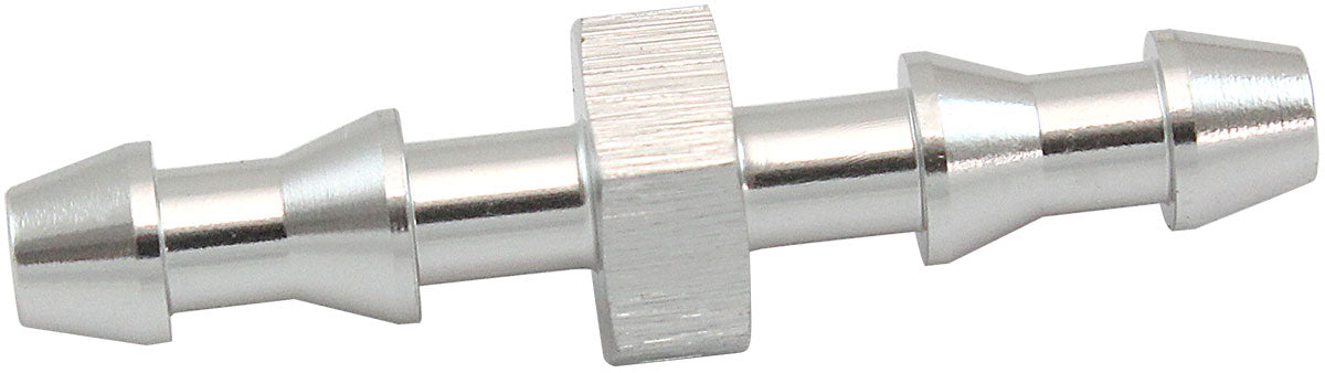 AF410-02S - 4mm PUSH LOCK BARB JOINER SILVER 5/32" MALE TO MALE BARB
