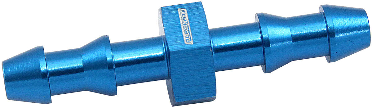 AF410-03 - 5mm PUSH LOCK BARB JOINER BLUE 3/16" MALE TO MALE BARB