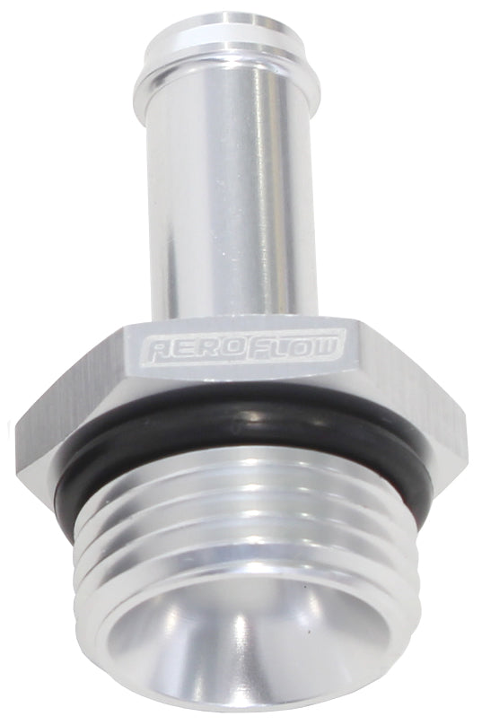 AF414-08-08S - -8ORB TO 1/2" PUSH ON BARB SILVER